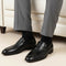 Men's Classic Smooth Leather Penny Loafers with TPR Sole