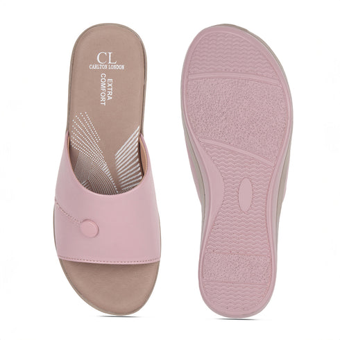 Women's Embellished Wedge Slide Sandals