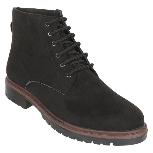 Men's Classic Black Lace-Up Boots
