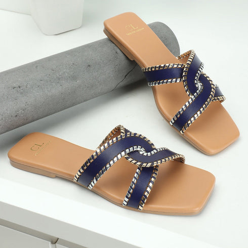 Women's Criss-Cross Strap Flat Sandals