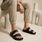 Men's Dual Strap Lightweight Comfort Slide Sandal