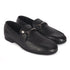 Men's Slip-Ons Textured Leather Loafers with Webbed Strap