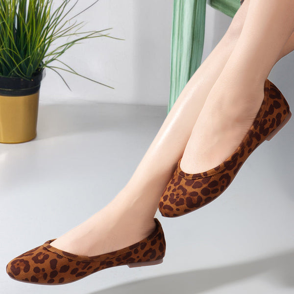 Women's Printed Party Round Toe Flats