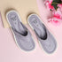 Women's Solid Color Comfort Thong Flip-Flops