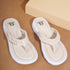 Women's Ruched Strap Thong Comfort Flip-Flops