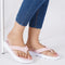 Women's Ruched Strap Thong Comfort Flip-Flops