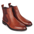 Men's Leather Chelsea Boots with Textured Side Panel