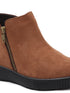 Women's Comfort Zipper Ankle Bootie Casual Everyday Low-Cut Boot