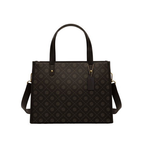 Carlton London Selene Structured Brown Tote Bag CLHB 09