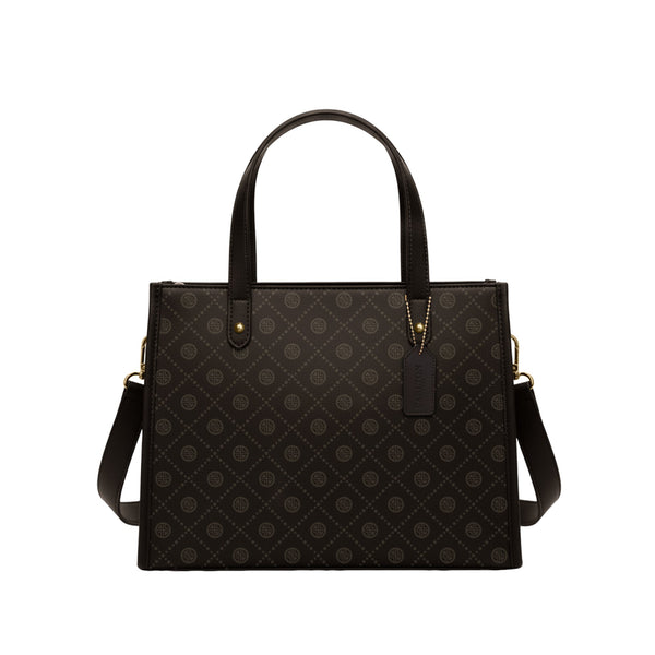 Carlton London Selene Structured Brown Tote Bag CLHB 09