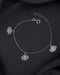 925 Sterling Silver Rhodium-Plated Enameled Evil Eye Charm Bracelet
