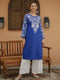 Falak Kashmiri Long Kurta - Blue