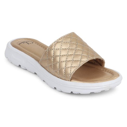 Women's Quilted Comfort Slide Sandals