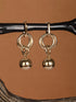 Anti-Tarnish Gold Plated Link Orb Dangler Earrings