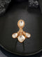 Antique Gold Plated Kundan Studded Intricate Solitaire Finger Rings