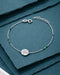 925 Sterling Silver Rhodium Plated Tree Of Life Enamel Charm Bracelet