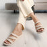 Women's Three-Strap Platform Comfort Slides