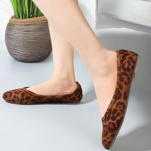 Women's Printed Party Round Toe Flats