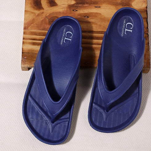 Men Textured Comfort Thong Sandals