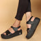 Women Comfortable Flatform Ankle Strap Sandals