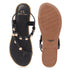 Women's Comfort Beaded Ankle Strap Sandals