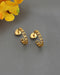 925 Sterling Silver 18kt Gold Plated Link Chain Half Hoop Earring