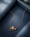 18kt Gold Plated Shree Krishna Necklace with CZ for Unisex