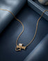 18kt Gold Plated Shree Krishna Necklace with CZ for Unisex