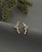 925 Sterling Silver 18kt Gold Plated CZ Petite Stud Earring