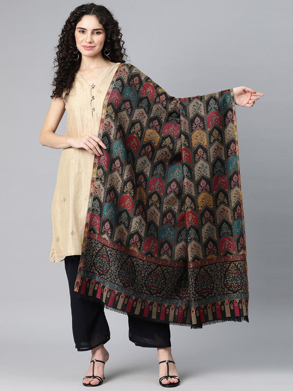 Women's Zari Kani Wool Shawl