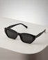 Women Black Toned UV Protected Black Lens Wayfarer Sunglasses