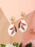 Anti-Tarnish 18k Gold Plated Dual Tone Knot Dangler Earrings