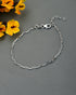 925 Sterling Silver Rhodium Plated Link Chain Bracelet