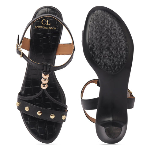 Women's Adjustable Ankle Strap Strappy Embellished Sandals