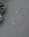 925 Sterling Silver Rhodium-Plated CZ Studded Evil Eye Charm Bracelet