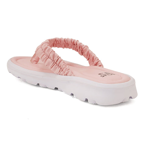 Women's Ruched Strap Thong Comfort Flip-Flops