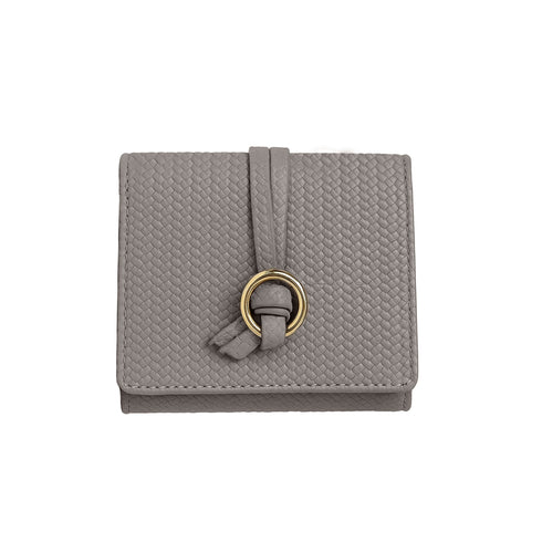 Carlton London Estelle Two Fold Textured Wallet Grey CLHB 37