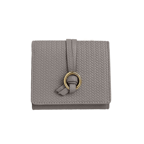 Carlton London Estelle Two Fold Textured Wallet Grey CLHB 37