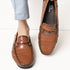 Men's Textured Driving Loafers with Buckle Detail