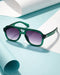 Men Green Toned Grey UV Protected Lens Aviator Sunglasses
