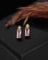 925 Sterling Silver 18kt Gold Plated CZ Mini Stud Earring