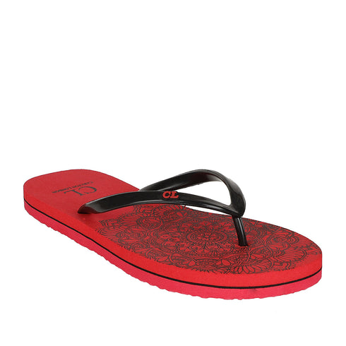Women's Printed Thong Flip Flops