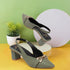 Solid Backstrap Women's Party Wear Heeled Sandal