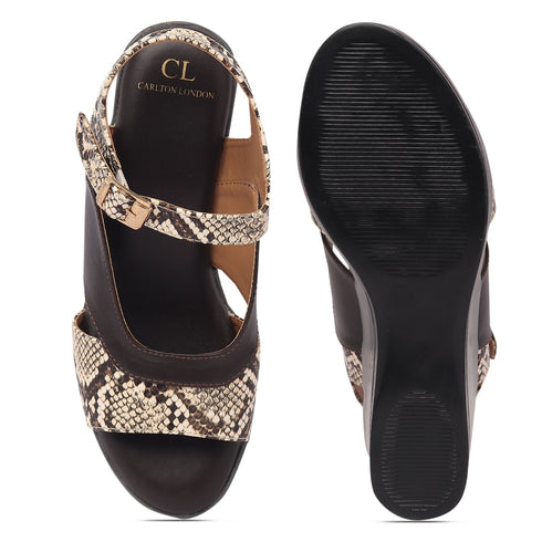 Women's Adjustable Ankle Strap Comfortable Wedge Heel
