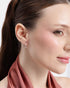 18kt Rose Gold Plated Curved Half Hoop Earring