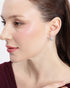 Rhodium Plated Seashell Mini Stud Earring