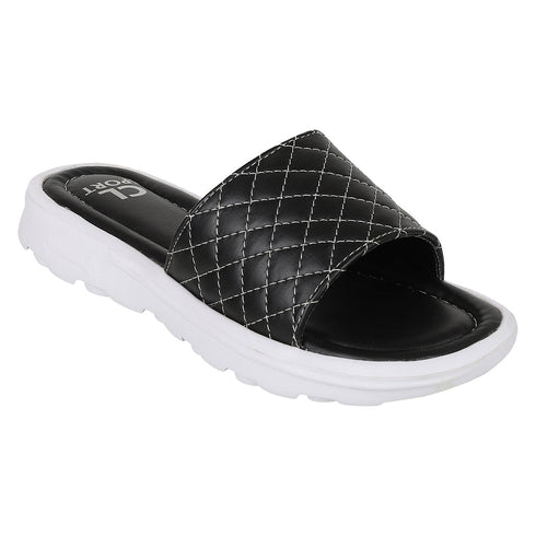 Women's Quilted Comfort Slide Sandals