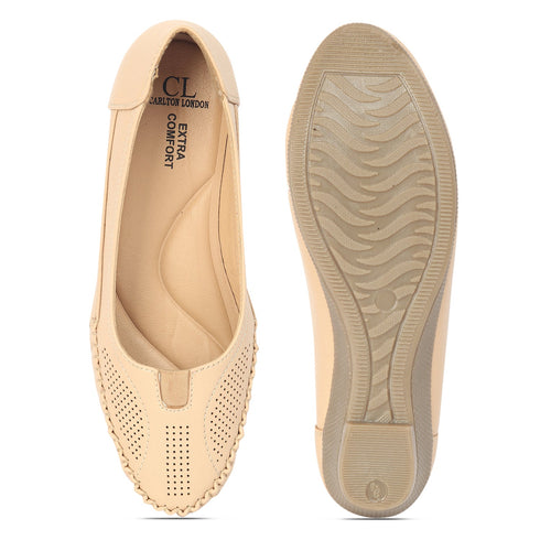 Women's Slip-On Moccasin Loafer with Perforated Detail