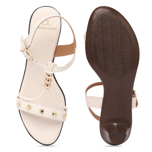 Women's Adjustable Ankle Strap Strappy Embellished Sandals