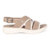 Women's Knitted Cross-Strap Sport Sandal with Buckle